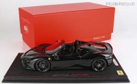 P18198I BBR 1/18 Ferrari SF90 Spider Pack Fiorano Nero Lucido